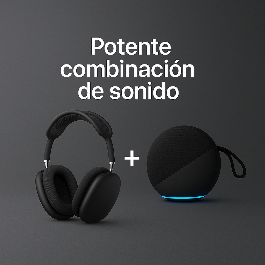 Combo Navideño Parlante Alexia™ + Airpods MX Sonido total 5W y 24 horas para regalar 🎄✨
